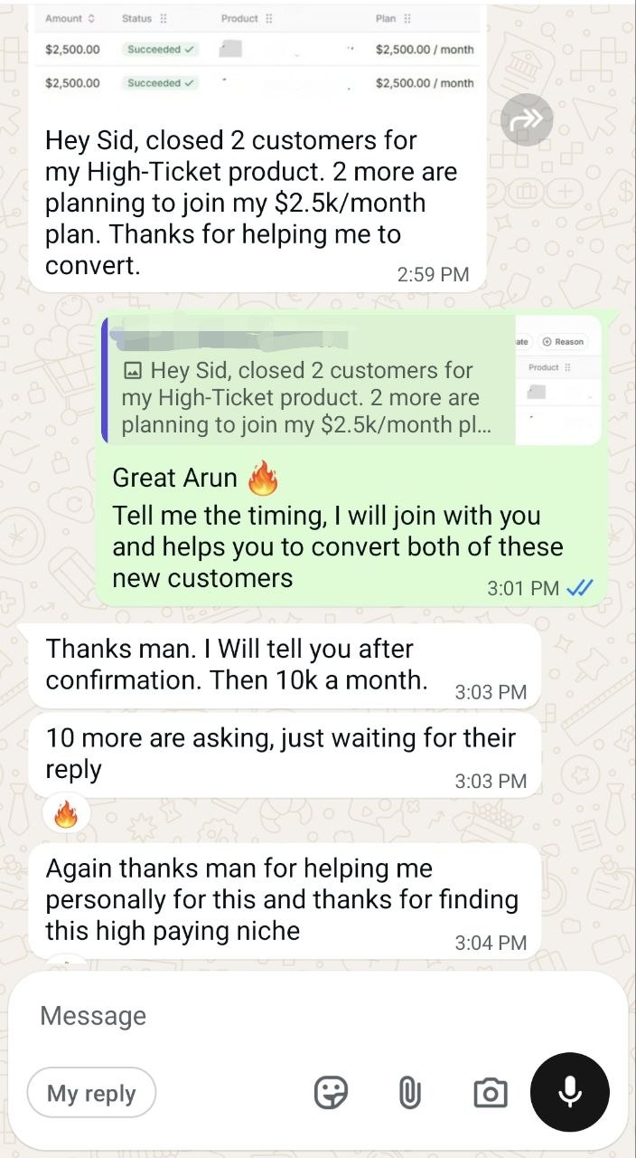 Student testimonial