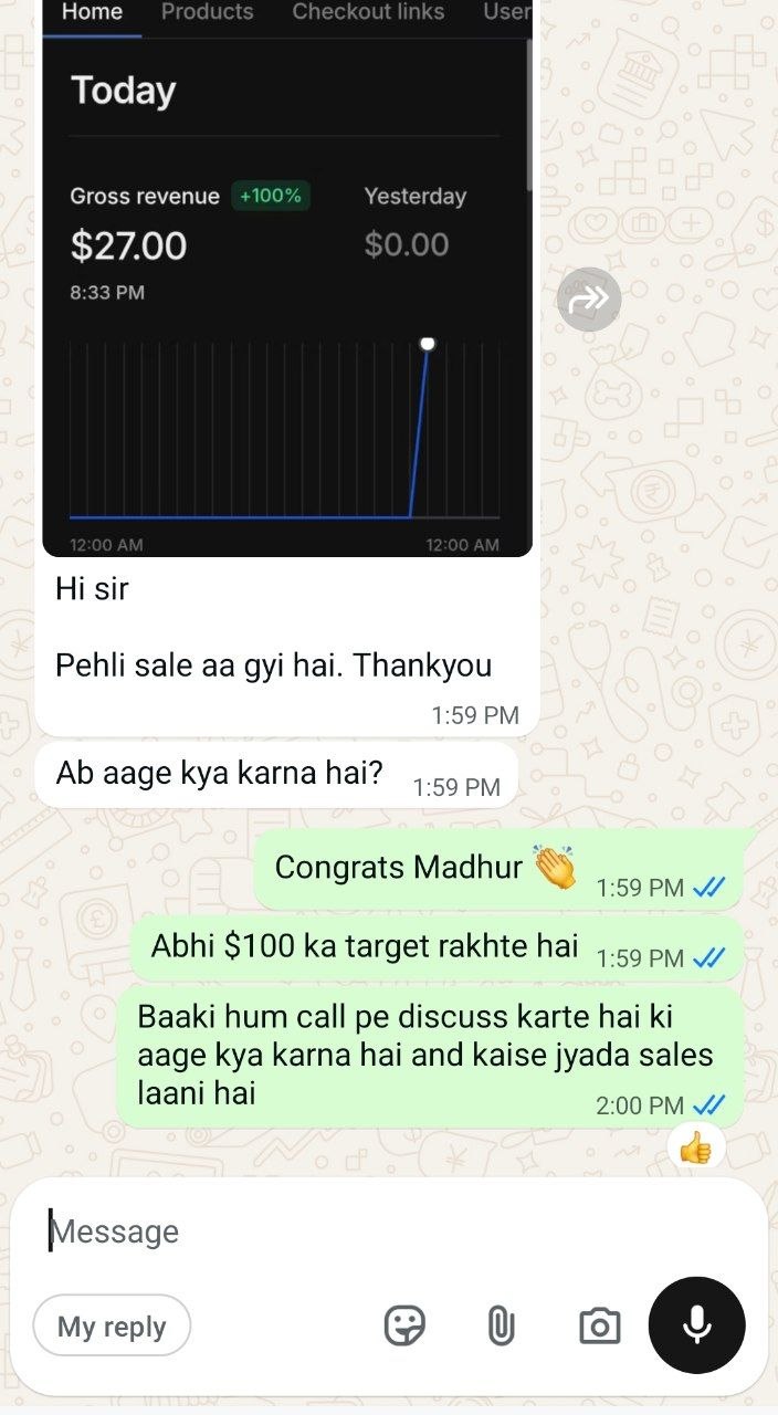 Student testimonial